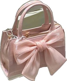 Cottagecore Dark Academia, Female Bags, Cottagecore Dark, Chiffon Bow, Bow Purse, Bow Bag, Couture Handbags, Pink Handbags, Ladies Clutch