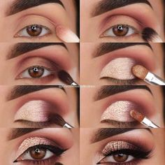 Teknik Makeup, Make Up Diy, Natural Smokey Eye, Video Makeup, Make Up Inspiration, Pinterest Makeup, Makeup Step By Step