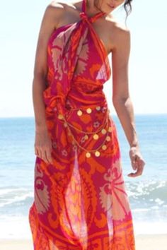 From Beach Chic to Everyday Elegance, Get Inspired with Creative Ways to Tie and Flaunt Your Sarong. Elevate Your Look with These Exclusive Tips! #SarongStyle #FashionHacks #AccessorizeWithFlair One Piece Outfits, Beach Party Outfits, Resort Chic, Resort Fashion, One Piece Outfit, Dress Beach, Beach Resort, Summer Colors