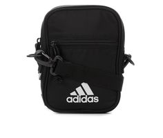 100% polyester construction, Adjustable and removable strap with approx. 25 inch strap drop, Large main compartment with zipper closure and internal slip pocket, External front pocket with zipper closure and external back slip pocket, Approx. 5 1/2 inch W x 7 inch H x 1 inch D, adidas® branding details | Adidas Must Have Festival Crossbody Mini Bag in Black Adidas Sling Bag Women, Sports Crossbody Bag With Cell Phone Pocket, Adidas Rectangular Shoulder Bag For Daily Use, Sports Shoulder Bag With Cell Phone Pocket, Adidas Shoulder Bag With Adjustable Strap For Travel, Adidas Shoulder Bag With Removable Pouch For Daily Use, Adidas Shoulder Bag With Adjustable Strap For Daily Use, Adidas Nylon Bags For Outdoor, Black Adidas Shoulder Bag With Adjustable Strap