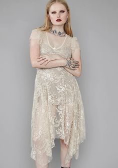 Widow Dearly Departed Lace Dress – Dolls Kill Light Floral Dress, Occult Clothing, Lace Shrug, Handkerchief Hem Dress, Valentine Dress, Blue Shift Dress, Dress Cottagecore, Printed Wrap Dresses, Handkerchief Hem