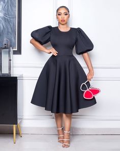 Hubble Bubble, Birthday Fashion, Line Dresses, Black Dress With Sleeves, Formal Cocktail Dress, A Line Dresses, Black Party Dresses, فستان سهرة, Half Sleeve Dresses