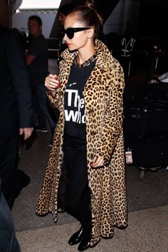 [b]Who?[/b] Nicole Richie [b]The band tee?[/b] The Who  CAN SHE [i]BE[/i] ANY COOLER?! Leopard Coat, Asos Fashion, Celebrity Fashion Trends, Glamour Uk, Music Tees, Style Finder, Nicole Richie, Online Mens Clothing, Celebrity Look