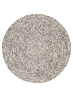 a round rug on a white background