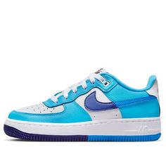 (GS) Nike Air Force 1 Low LV8 2 'White Light Photo Blue' DZ2660-100 Blue Synthetic Nike Air Force 1 For Streetwear, Blue Nike Air Force 1 Casual Sports Shoes, Casual Blue Nike Air Force 1, Blue Synthetic Nike Air Force 1 Sneakers, Nike Air Force 1 Blue For Sports, Nike Air Force 1 Blue Sports Shoes, Light Photo, Nike Air Force 1 Low, Air Force 1 Low