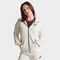 Women's Nike Sportswear Tech Fleece Windrunner Full-Zip Hoodie | Finish Line Nike Sportswear Tech Fleece, Baby Nike, Adidas Shoes Women, Nike Zip Up, Nike Tech Fleece, Nike Tech, Tech Fleece, Essential Items, Fleece Sweatshirt