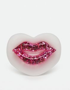 Pucker up! This Bestselling resin ring style comes in a clear rectangular, baby pink, white, and lime green base with an option of a hot pink, baby pink, pink, red, blue, or green lip charm. Playful Pink Rings For Gifts, Playful Pink Rings As A Gift, Playful Pink Rings Perfect For Gifts, Cute Pink Rings For Parties, Cute Pink Party Rings, Suede Brooks, Green Lips, Rectangle Ring, White Hot