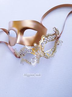 Masquerade Mask His And Hers, Elegant Mardi Gras Masks And Prosthetics, Elegant Masquerade Mask For Wedding And Mardi Gras, Venetian Masks For Wedding Carnival, Elegant Gold Masquerade Mask For Wedding, Gold Masquerade Mask For Wedding And Mardi Gras, Elegant Masks For Wedding And Mardi Gras, Venetian Masks And Prosthetics For Wedding And Mardi Gras, Venetian Mask For Wedding