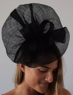 ~ Ready to ship worldwide ~ Standard shipping to the US 7-9 business days. EXPRESS to the US 5-7 business days. High quality, large 11.8in (30cm) black fascinator with headband.  Perfect for spring race-day / Kentucky Derby / Oaks Day, wedding, cocktail party, high tea-party, baby-shower or any special occasion. Available in other colors. WE SHIP WORLDWIDE See expected delivery times below. Shop our full range of fascinators, derby hats and headpieces in different colors and styles here:  www.etsy.com/shop/TheHeadwearBoutique Customer Reviews: Laura, Chicago- 'Hello! The package arrived in excellent time and condition. The fascinator is beautifully made & just exactly what I wanted! A great purchase from a great seller. Thank you very much & all the best.' Martha, Sydney- 'A very beautiful Head Rap, Spring Racing Fashion, Kentucky Derby Fashion, Tea Hat, Wearable Sculpture, Oaks Day, White Fascinator, Dressy Hats, Red Fascinator