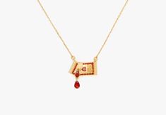 What A Snack Pendant | Kate Spade New York Elegant Kate Spade Necklace Gift, Ketchup Packet, Kate Spade Necklace Spade, Elegant Kate Spade Necklace With Adjustable Chain, Katespade Necklace, Kate Spade Gold Elegant Necklace, Kate Spade Gold Pendant Necklace, Kate Spade New York, Ketchup