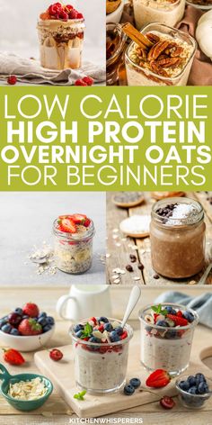 low calorie high protein overnight oats for beginners