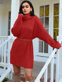 Forever effortless and just as essential, this timeless turtleneck pullover is featured in a slouchy, oversized fit with side slits for added shape. Oversized Turtleneck Sweater Dress, Batwing Sleeve Sweater, Batwing Sweater, Plus Size Tunic, Sweater Dress Oversized, Knit Dresses, Oversized Turtleneck Sweater, Oversized Turtleneck, Long Sweater Dress