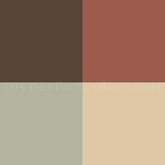 some brown and tan colors are in the same color scheme for this image, it looks like