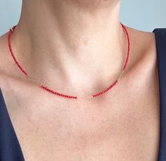 .Stylish choker made of minimal cut polished coral beads .Micro silver pieces are handmade and gold plated .Closure is gold plated silver. .A jewel that will elevate your style. .This minimal red stone necklace will make you feel very elegant and good. 💌D E T A İ L S Unique  Minimalis style Materials: Silver,Semi-Precious Stone Closure:Gold Plated Sterling Silver Hook Necklace Length: 47 CM (19 inches) 📐L E N G T H  A D J U S T M E N T S Measurements and weight are close approximations. If hav Coral Choker, Red Gemstone Jewelry, Red Stone Necklace, Hook Necklace, Unique Gifts For Women, Gift For Woman, Red Gemstones, Coral Necklace, Gemstone Jewelry Handmade