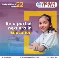 #VignanSchools - 47 Years of Legacy in Education gives us an edge in nurturing your children to the bright path ahead. For admissions, call us @ +91 970 193 3455. visit www.vignanschools.org/madinaguda.php #Vignan #Vignan4Nation #AdmissionsOpen #madinaguda School Opening, Study Skills, 45 Years, Education