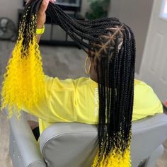 Easy Natural Hairstyles, Yellow Hair Color, Single Braids, Cool Braid Hairstyles, Pretty Braided Hairstyles, Natural Hair Styles Easy, Hot Hair Styles