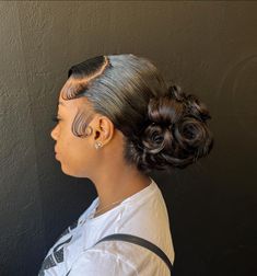 Wig Styles Updo, Wig Low Bun Hairstyles Black Women, Frontal Low Bun, Bun Wig Hairstyles, Prom Hairstyles Low Bun, Body Wave Frontal Wig Hairstyles, Md Hairstyles, Low Bun Bridal Hair, Graduation Hairstyle