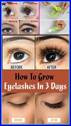 GROW YOUR EYELASHES & EYEBROWS IN JUST THREE DAYS ! Longer Eyelashes Diy, Grow Eyelashes Naturally, Eyelash Growth Diy, Make Eyelashes Grow, Get Long Eyelashes, Make Eyelashes Longer, Eyelashes Grow, Grow Eyelashes, Natural Eyelash Growth