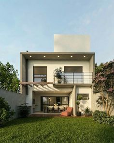 Small House Design Exterior Simple, Simple Modern House Design Exterior, Simple House Exterior, Modern Front Porches, House Front Elevation, Small House Exterior, House Outer Design, Small House Elevation