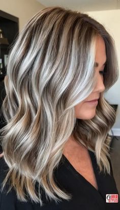 Reverse Balayage For Gray Hair: Embracing Natural Beauty « Only Hairstyles Blonde And Silver Hair Highlights, Cover Greys With Highlights, Root Melt Gray Hair, Chunky Vs Blended Highlights, Natural Grey Hair With Lowlights, Gray Hair Blending Blonde, Blonde Transition To Gray, Ideas For Blending Gray Hair, Blond To Gray Hair Transition