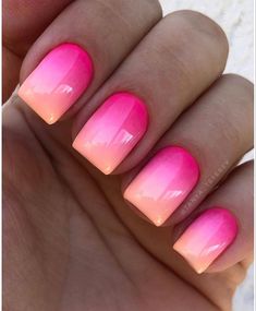 Short Acrylic Nail Color Ideas, Classy Fun Summer Nails, Opi Gel Nail Designs Ideas, Summer 23 Nail Colors, French Umbra Nails, Unique Summer Nails Designs, Sns Summer Nails 2023, 2023 Neon Nails, 2 Color Ombre Nails