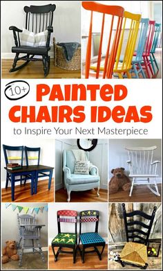 the cover of painted chairs ideas to inspire your next masterpiece