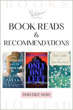 three books with the title, book reads and recommendeds