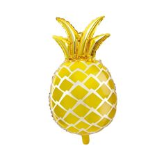 a balloon shaped like a pineapple on a white background