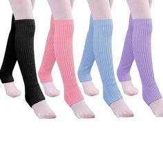 Specifications: Material: acrylic Color: purple, black, pink, blue size: one size Age: 3~8 years old Suggested height: 100~140cm Features: Main acrylic,warm breathable and comfortable, nice stretchy, not too thick or too thin. For all seasons,you can wear directly in spring autumn on leg outdoor or in summer inside the airconditional room,in autumn winter outside the pantyhose or pants. Fashion and flexsible suitable for most children.Suggest for girl height 100-140cm,girl age 3-8 years.Girls height is different,leg warmers on leg position is different. Multifunction can be as kids leg warmer like dancee leg wwarmer instead of pants also can be as arm warmer. It can directly wear on kids leg indoor to keep them warm for example when they sleep avoiding leg catching cold.Also can wear outsi Winter Outside, Ballet Kids, Long Socks, Christmas 2024, Age 3, Purple Black