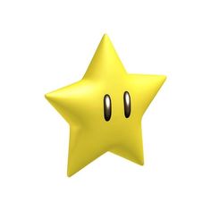 a yellow star with two eyes on it