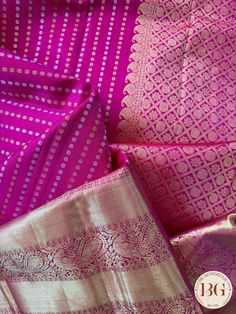 Elevate your style with our Kanjeevaram pure silk handloom saree in the luxurious laxman butta pink. This elegant saree is handwoven with the finest silk, making it a premium addition to your wardrobe. Its intricate butta design exudes sophistication, making it a perfect choice for any special occasion. Kanjeevaram pure silk handloom saree - laxman butta pink Saree comes with a blouse piece. Fall and pico done. Fully stitched blouse shown in pictures is optional and can be purchased seperately from our blouses and croptops section. For saree video please connect with us on whatsapp @469-937-0606 Ready to be shipped in USA from San Diego, California. All pictures are original pictures. Colors may slightly vary due to pic resolution. Diwali Pink Silk Mark Certified Saree, Festive Pink Silk Mark Certified Saree, Pink Silk Mark Certified Saree, Silk Mark Certified Pink Saree, Elegant Pink Banarasi Silk Saree, Pink Silk Mark Certified Traditional Wear For Diwali, Elegant Pink Traditional Wear With Zari Weaving, Traditional Pink Silk Mark Certified Saree, Elegant Pink Saree For Puja