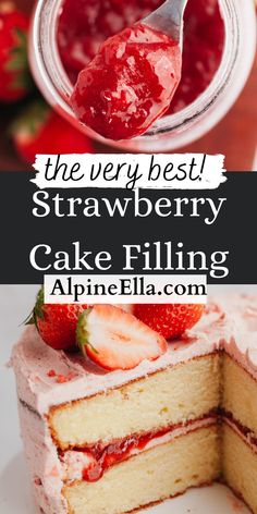 the very best strawberry cake filling recipe