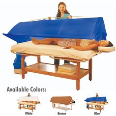 The Steamy Wonder Spa Steam Canopy Spa System by Steamy Wonder Home Massage Room Ideas, At Home Spa Room, Home Massage Room, Spa Space, Building A Sauna, Ayurvedic Practitioner, Spa Prices, Massage Table, Spa Room