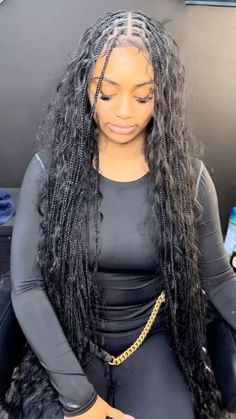 Short Box Braids, Protective Hairstyles For Natural Hair, Pretty Braided Hairstyles, Baddie Hairstyles, Box Braids Hairstyles