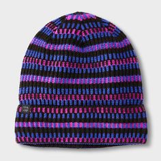 Amp up your kids’ accessories with the Kids' Plaited Striped Cuff Beanie from All In Motion™ in Purple One Size Fits Most. This fashion beanie is made of midweight knit fabric with full-lining for all-day cozy comfort. It features allover sparkle detailing with a pom-pom accent on the top to add a cute touch to their cool-weather outfit. Plus, the pull-on style allows for easy on and off. All in Motion™: Inspiring the potential in every body. Fashion Beanie, Flat Brim Hat, Watch Cap, All In Motion, Acrylic Fabric, Scarf Hat, Plaits, Pom Beanie, Girl With Hat