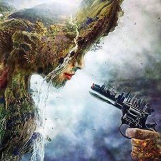 20 Shocking Pictures Illustrate The Sad Reality Of Everyday Life Mother Earth Art, Earth Drawings, Afrique Art, Meaningful Art, Poster Drawing, Earth Art, Art Competitions, A Level Art, Environmental Art