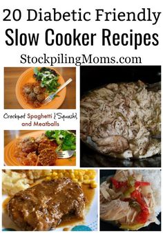 Pot Food, Healthy Recipes For Diabetics, Diner Recept, Meals Recipes, Slow Cooker Recipes Healthy, Makanan Diet, Cooker Recipes, Slow Cooker Recipes