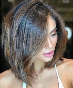 Dimensional Hair Color, Caramel Ombre, Brown Bob, Hair Highlights And Lowlights, Layered Bob Haircuts, Perfect Hairstyle, Layered Bob Hairstyles, Shoulder Length Hair