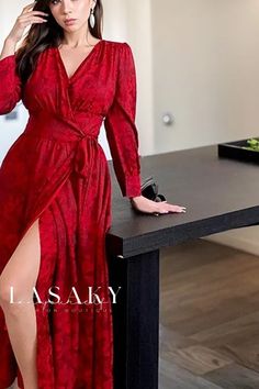 Lasaky - Elegant Plus-Size Off-Shoulder Red Formal Dress for Women, Ideal for Sizes up to 200 lbs. Formal Dress For Women, Umbrella Skirt, Princess Sleeves, Vellum Paper, Mid Length Skirts, Formal Dresses For Women, Types Of Skirts, Dress For Women, Formal Dress