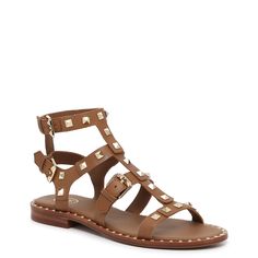 Brown Lace-up Sandals With Ankle Strap For Festival, Brown Leather Lace-up Sandals For Festival, Brown Gladiator Sandals, Gold Gladiator Sandals, Studded Gladiator Sandals, Gladiator Sandals, Strappy Sandals, Customer Service, Ash