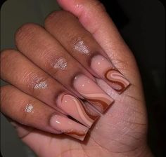 Brown Acrylic Nails, Professional Manicure, Nail Drills, Nude Nail Designs, Beige Nails, Girly Acrylic Nails