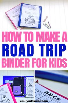 how to make a road trip binder for kids