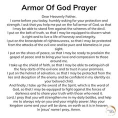 an image of armor of god prayer