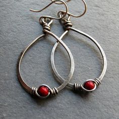 Wire Fashion, Jewelry Magic, Duluth Mn, Wrapped Earrings, Eco Friendly Jewelry, Jewelry Wire, Earrings Red, Wire Wrapped Earrings, Holiday Jewelry