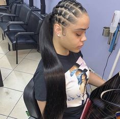 Braid Hair Dos, Style Ponytail, Sleek Ponytail Hairstyles, Hair Laid, Sleek Ponytail, Ponytail Styles, Baddie Hairstyles, Rubber Band