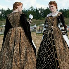 Dresses References, Witch Dresses, Elizabethan Gown, Elizabethan Costume, History Aesthetic