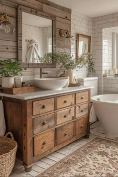 Farmhouse Bathroom Inspiration, Bathroom Farmhouse Style, Style Deco, Bathroom Redo, Bathroom Renos, Laundry In Bathroom