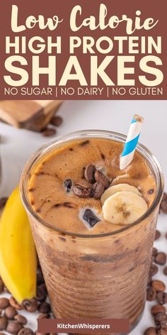 Low Calorie High Protein Shake Recipes High Protein Shake Recipes, Low Calorie High Protein, Protein Shake Recipes, Protein Shake, Shake Recipes, Meal Replacement, Protein Shakes, Low Calorie, High Protein