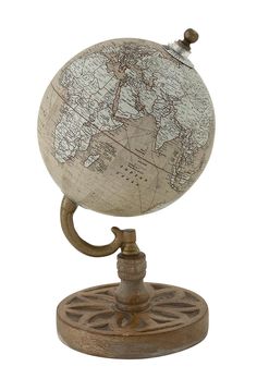 an old world globe on a stand