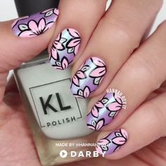 Uñas Con Flores Decoradas (7) Spring Floral Nail Art, Nail Design Video, Dot Nail Art, Floral Nail Designs, Floral Nail, Floral Nail Art, Dots Nails, Pinterest Diy